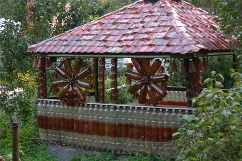 Кровля из пластиковых бутылок