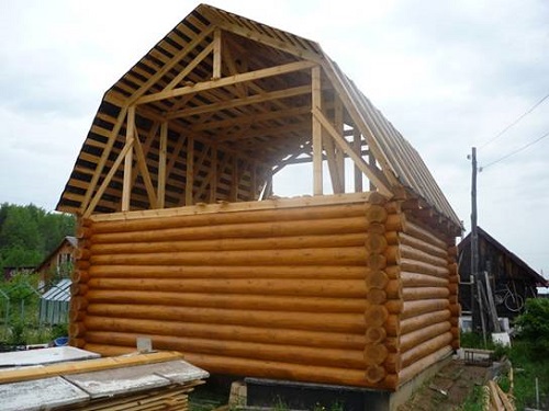 Наслонные стропила мансардной крыши