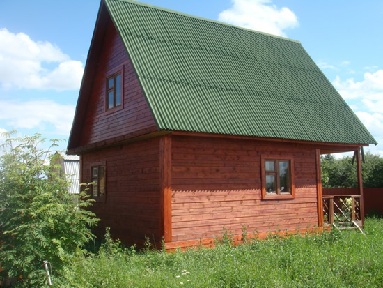 Крыша, облицованная ондулином